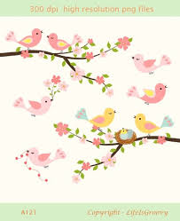 Bird On Tree Branch Png Love Birds Spring Flowering Cherry Tree Branch Pink Blossoms Cute Nest A121 Unique Clipart For Do It Yourself I Flowering Cherry Tree Pink Blossom Cherry Tree