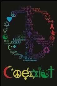Coexist Blacklight Poster