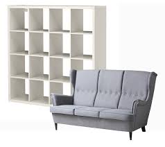 You can really loosen up and relax in comfort because the high back on this chair provides extra support for your neck. Ikea Strandmon Sofa Kallax Bookcase Rags To Couture