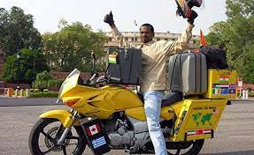 To ride up the highest road in the world. This Man Completed A World Tour On An Indian Bike In 18 Months