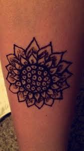 Henna Sunflower I Got Today Leaf Tattoos Henna Tattoo Tattoos