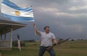 Bandera de la gendarmeria bandera argentina en asta de bandera, aislada sobre fondo blanco, representación 3d. Reapertura De Fronteras En Argentina Todo Lo Que Se Hasta Ahora