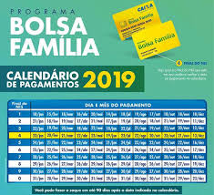 Calendário do bolsa família 2021. Calendario 2020 Bolsa Familia Calendario 2019