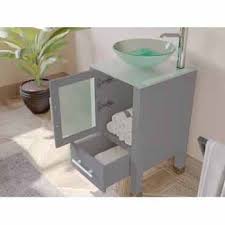 Frequent special offers and.all products from bathroom vanities with vessel sinks category are shipped worldwide with no additional fees. Solid Wood 18 Single Glass Bowl Or Porcelain White Square Vessel Sink Vanity Set With Tempered Glass Countertop And Matching Mirror In Multiple Finishes By Cambridge Plumbing Kitchensource Com
