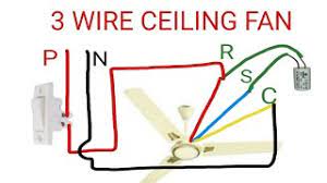 Black, white, blue and green. 3 Wire Ceiling Fan Connection Youtube