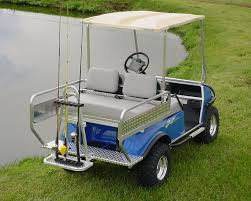Universal Golf Cart Rear Seat Kit Black Fishing Pole Rod Rack Holds 6 Poles Golf Carts Golf Cart Accessories Golf