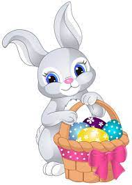 It is believed that the word easter has been derived from the word eostre, the name of the goddess of spring worshipped by the pagans in the. Easter Bunny With Egg Basket Png Clip Art Image Coelhinho Da Pascoa Desenho Coelho Da Pascoa Png Coelhinho Da Pascoa