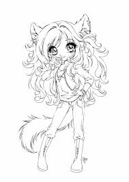Chatonne Coloriage Coloriage Manga Coloriage Kawaii