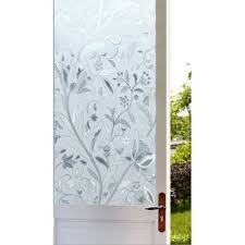 If you need a little more privacy use a more patterned lace or a sheer piece of fabric. Window Film For Privacy Static Cling Stained Glass Decorative No Glue Cling For Home Bathroom Global Sources
