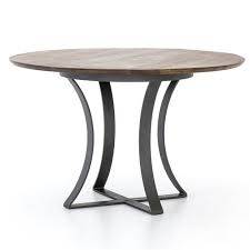 We did not find results for: Hanna Modern Round Dark Wood Grey Iron Pedestal Dining Table 48 W 41 D 50 D Kathy Kuo Home