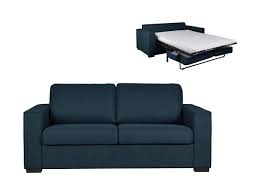 Vergessen sie alles was sie über schlafsofas gewusst haben und erneuern sie jede erinnerung, die sie an eine schlafcouch haben. Schlafsofa Mit Matratze 3 Sitzer Alfredo Dunkelblau Kaufen