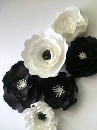 Paper Flower Wall Decor Paper Flower Backdrop Black And White Paper Flowers Paper Flower Backdrop Paper Flower Decor Paper Flower Wall Paper Flower Backdrop
