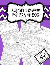 Algebra 1 Review For Fsa And Eoc Algebra 1 Math Prep Math Apps
