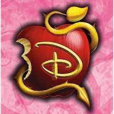 Disney Descendants Apple Logo On Pink Descendientes Bricolaje Y Manualidades Galletas De Cumpleanos