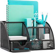You may have ever heard that a hard worker's desk tend to be messy and unorganized. Mindspace Office Desk Organizer With 6 Compartments Drawer The Mesh Collection Black Amazon Ca Home Kitchen