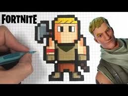 Tuto Dessin Facile Skin Bambi Pixel Art Fortnite Youtube