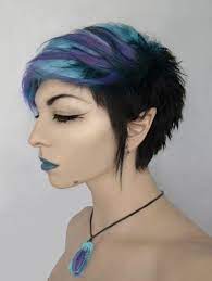 Hair Bluehair Punk Hair Punky Hair Short Hair Styles