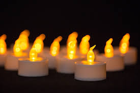 Lupan Pack Of 32 Led Battery Operated Tea Lights Bulk Flameless Votive Tealight Candle With Warm White Flickering Tea Light Candles Flickering Candles Candles