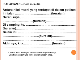 Oleh itu, kredit dua belah pihak (seksyen 132) adalah rm7,500. Garis Panduan Teknik Jawab Soalan Upsr Bahasa Melayu