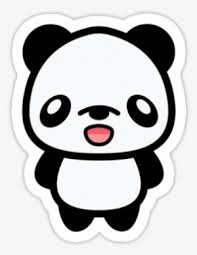 The most common cute sticker design material is paper. Panda Stickers Png Cute Kawaii Black And White Sticker Transparent Png 375x360 Free Download On Nicepng