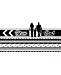 Voorkoms Mom Dad Hand Tribal Hand Band 02 Temporary Tattoo Two Design In Combo Mom Dad Tattoos Mom Dad Tattoo Designs Mom Tattoo Designs