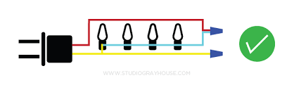 Each light that is removed increases the voltage to all the diagram above shows the correct way to connect the spliced wires. How To Shorten String Christmas Lights Gray House Studio