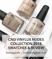 Cnd Vinylux Nudes Collection 2018 Swatches Review