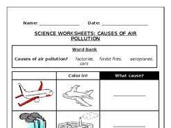 Topics include plants, animals, our bodies. Science Worksheets Causes Of Air Pollution Teaching Resources