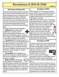 Nationalism Revolutions Of 1830 1848 In 2020 Congress Of Vienna History Education High School Students
