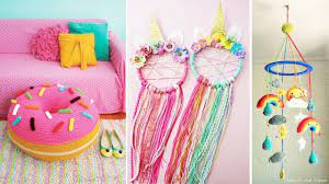 Looking for some cool diy bedroom decor ideas for your pink room or soon to be pink room? Diy Room Decor 10 Easy Crafts At Home Diy Ideas For Teenagers Diy Wall Decor Pillows Etc Youtube