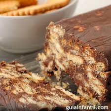 ¡el chocolate nos da energía y nos hace sentir muy bien! Tarta Rapida De Galletas Maria Recetas Para Ninos