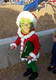 We actually all had pretty much diy unique costumes. Grinch Boy Costume Cheap Online