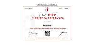 Key information for travelers to kenya. Clearance Certificate Creditinfo Kenya