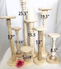 Extra Tall Unfinished Wood Pillar Candlestick Holders Diy Etsy Diy Candle Stick Holder Wood Candle Sticks Diy Candle Holders