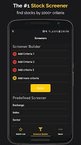 Will not sap up your processing power. Stock Screener Stock Tracker Penny Stocks List Download Apk Application For Free