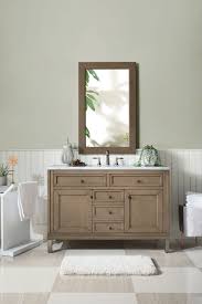 Chicago 48 James Martin White Washed Walnut Transitional Bathroom Va The Vanity Store Inc