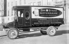 Mccormick Company Truck On Mt Vernon Place Bee Brand Mayonnaise Truck By Kelly Springfield 1920 Description Bee Baltimore City Old American Cars Trucks