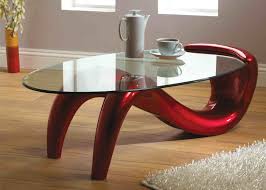 This elegant glass table fits into furnished rooms or apartments in different decoration styles. Trendy Modern Glass Coffee Table