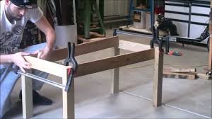 The following article is organized into a series of 15 step by step instructions that illustrate how to build the coffee table project as shown in the preceding pictures. S Scustoms Woodwork Build A Coffee Table Using Scrap Wood Part 1 Legs Youtube