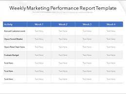 Check spelling or type a new query. Weekly Marketing Performance Report Template Ppt Powerpoint Presentation Layouts Sample Powerpoint Templates