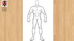 I will walk you step by step through the drawing techniques you will need to sk. How To Draw A Male Body Sketch Easy Men Full Body Drawing Step By Step For Beginners Youtube