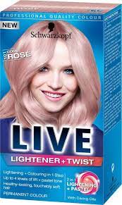 1 X Schwarzkopf Permanent Live Hair Colour 101 Cool Rose Live Hair Colour Permanent Hair Dye Hair Dye Colors
