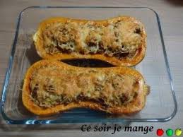 Courge Doubeurre Ou Butternut Farcie Au Bœuf Aux Lardons Et Au Riz Recette Butternut Farcie Doubeurre Alimentation