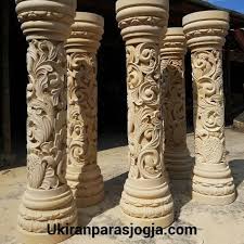 Salah satu bagian penting model teras yang artitsik dan elegan ialah tiang rumah. Jual Pilar Batu Ukir Ukiran Pilar Pilar Batu Alam Tiang Pilar Pilar Batu Kab Gunungkidul Han Ardian Tokopedia
