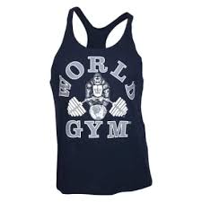 World gym stringer tank with the gorilla image. World Gym Classic Stringer Tank Top Navy Bodybeautifulapparel Com