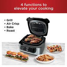 Ninja Foodi 4 In 1 Indoor Grill With 4 Quart Air Fryer Roast Bake Ag300 Walmart Com Cooking On The Grill Indoor Grill Grilling