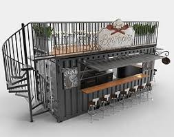 3d Model Shipping Container Cafe Cgtrader Container Cafe Container Restaurant Container Shop
