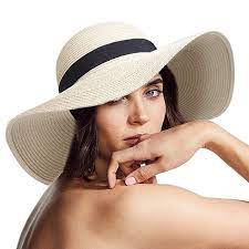 Womens Sun Straw Hat Wide Brim Upf 50 Summer Hat Foldable Roll Up Floppy Beach Hats For Women Floppy Beach Hat Sun Hats For Women Hats For Women