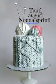 Buongiorno Buon Compleanno Nonna Auguri Sprint Torta Knit Rotoli Di Lana Lavoro A Maglia Gioio Buon Compleanno Divertente Buon Compleanno Nonna Buon Compleanno
