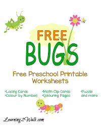 free preschool bugs worksheets homeschool printables for